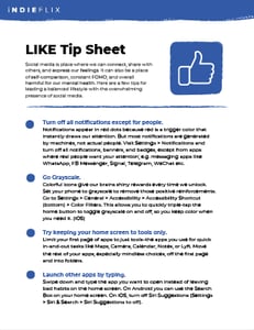 LIKE Tip Sheet - English preview page
